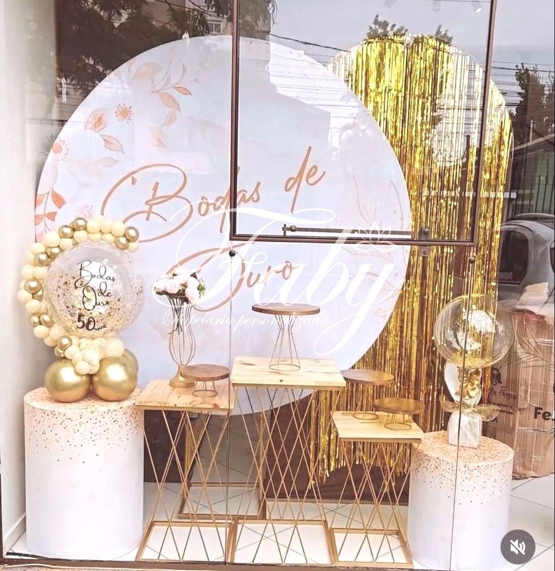 Decoração Bodas de Ouro