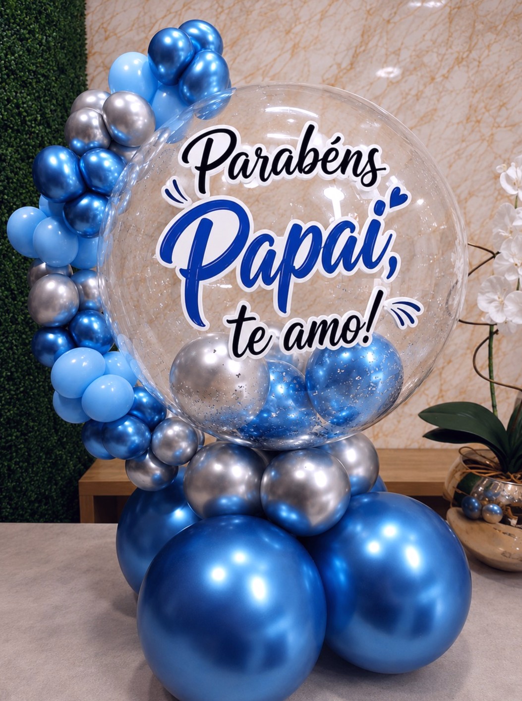 Arranjo de Mesa Papai Te amo